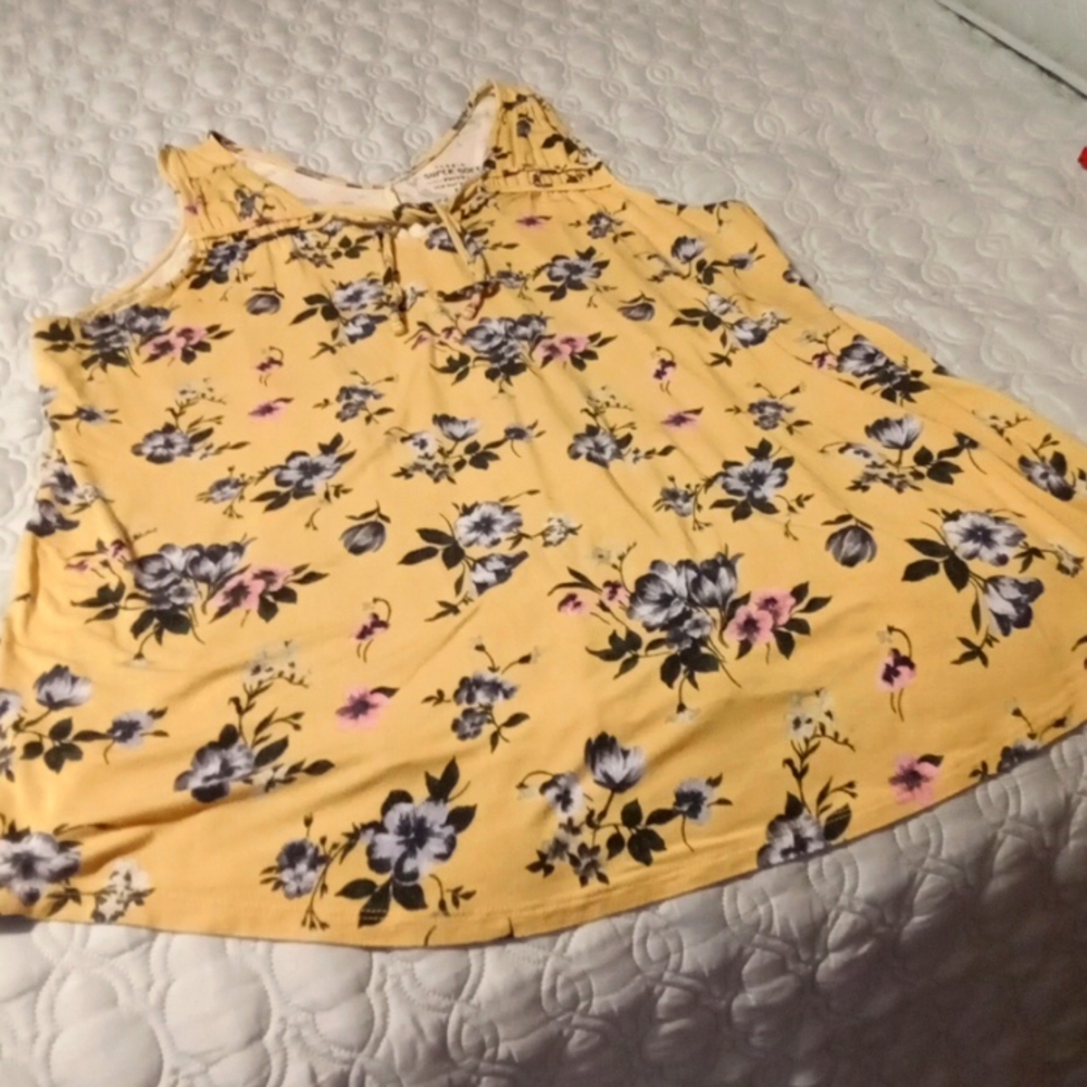Torrid Super Soft Knits Flowly Flowered Tank